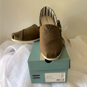 Toms Women’s Size 10 Alpargata Military Olive